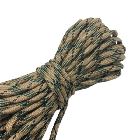 Cuerda paracord 50 metros Camo Caqui