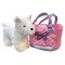Cartera Brillante con Perrito Phi Phi Blanco