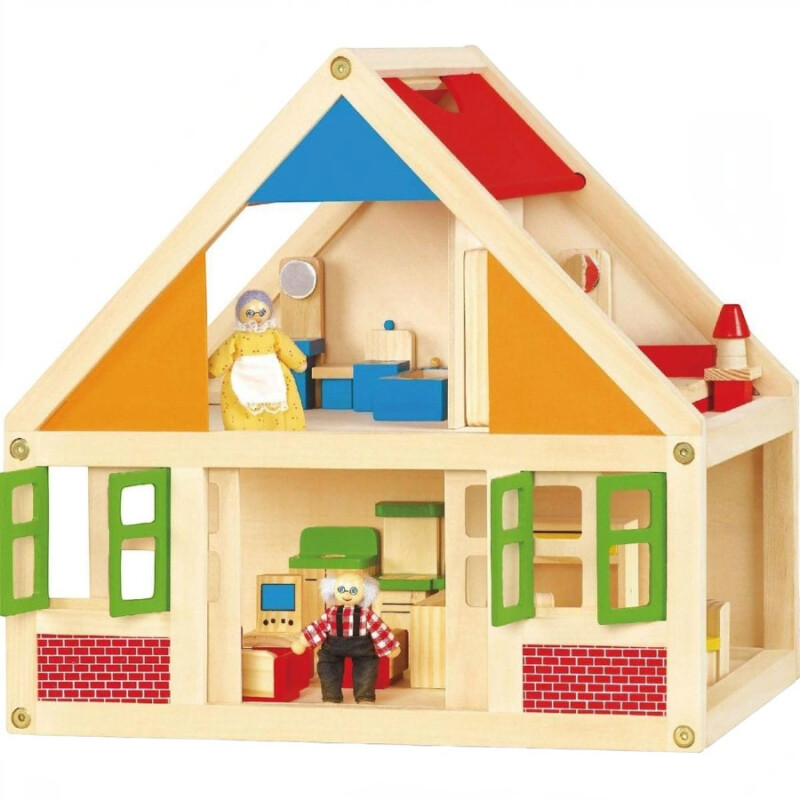 Casa de Muñecas de Madera Viga 2 Pisos Casa de Muñecas de Madera Viga 2 Pisos