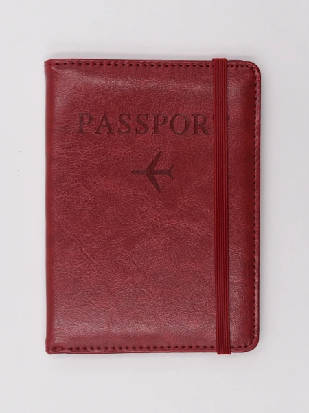 PORTA PASAPORTE ROJO