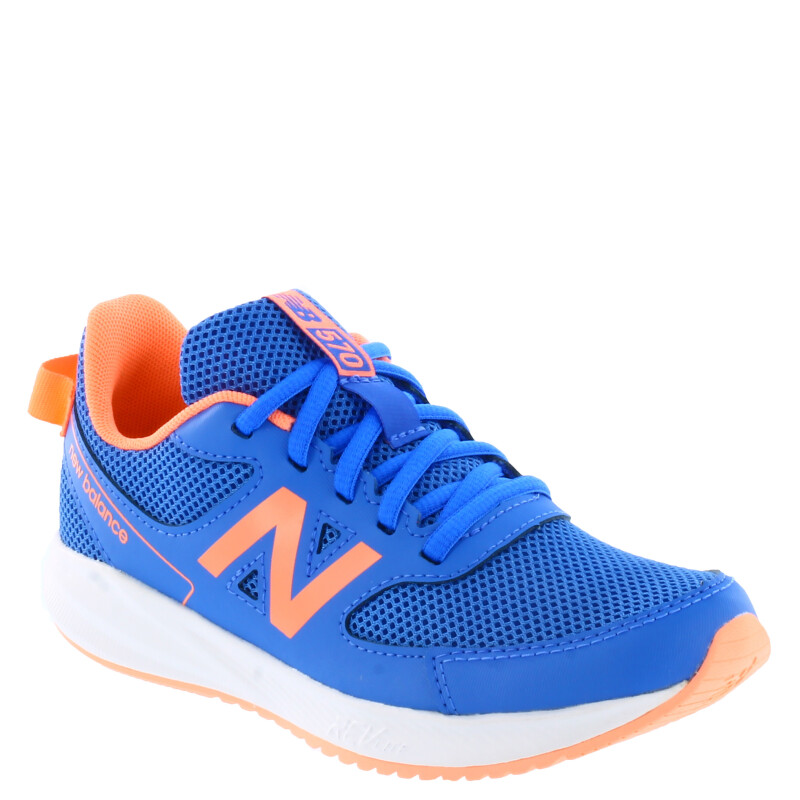 Championes de Niños New Balance Running Rev Lite Kids Azul Real - Rosado Coral