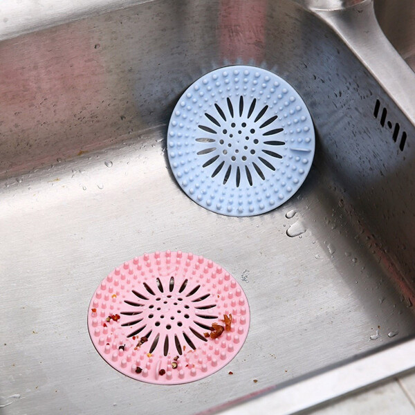Filtro Silicona Drenaje Rejilla Baño Cocina Patio Premium variante color CELESTE