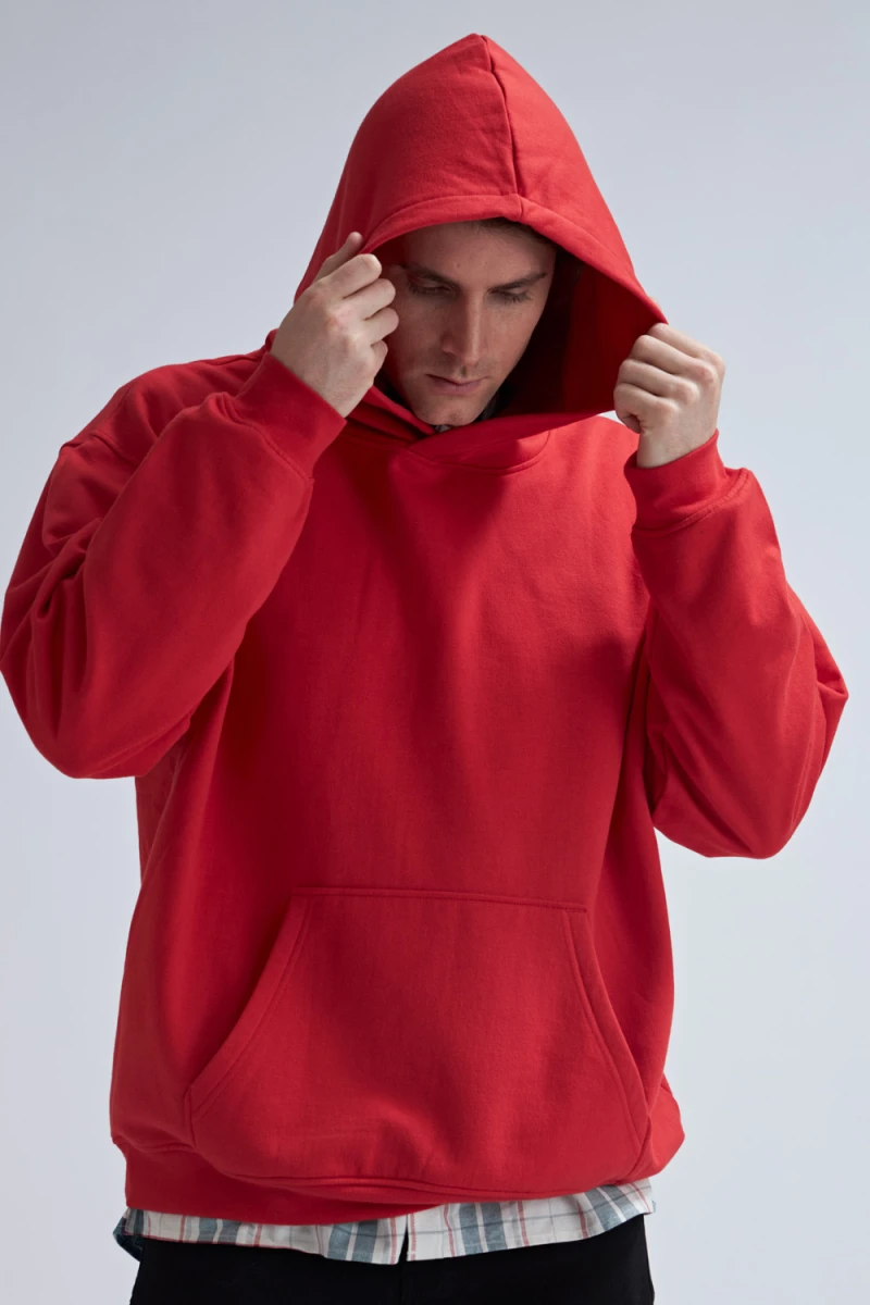 Canguro deportivo oversize Rojo