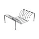 Soporte vertical para platos NEGRO