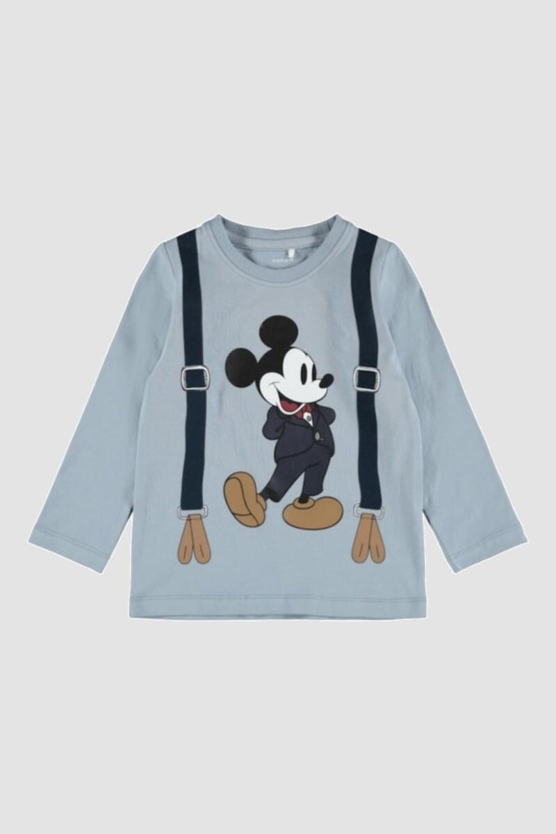 Camiseta Mickey Mouse - Dusty Blue 