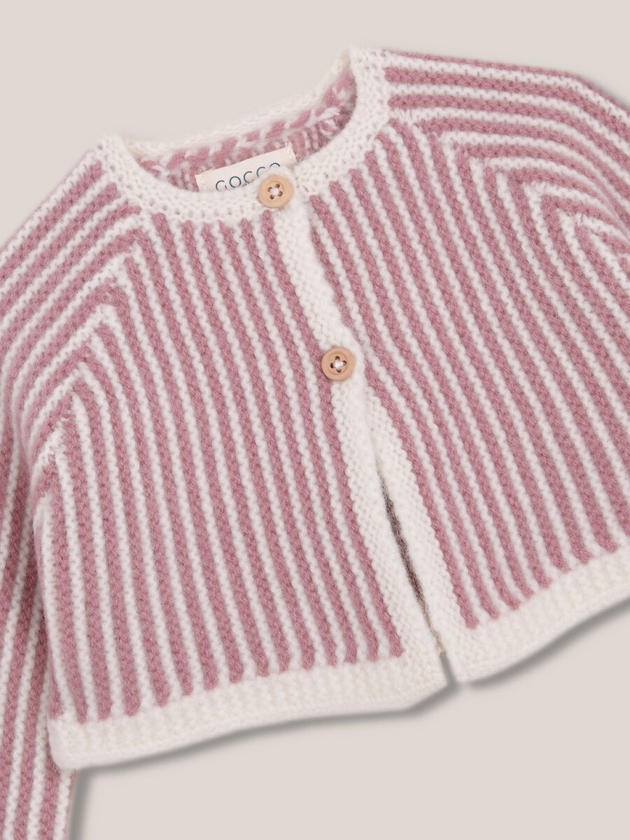 Chaqueta De Rayas Lila