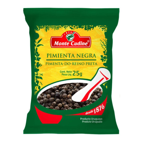 PIMIENTA NEGRA GRANO MONTE CUDINE 25G PIMIENTA NEGRA GRANO MONTE CUDINE 25G