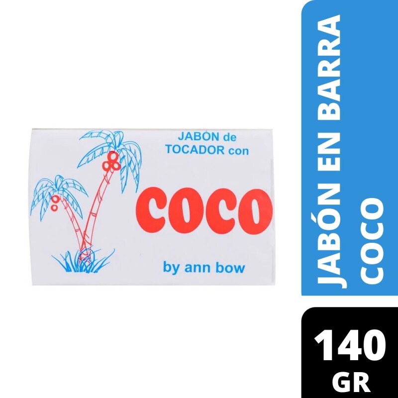 Jabón en Barra AnnBow de Coco 140 GR Jabón en Barra AnnBow de Coco 140 GR