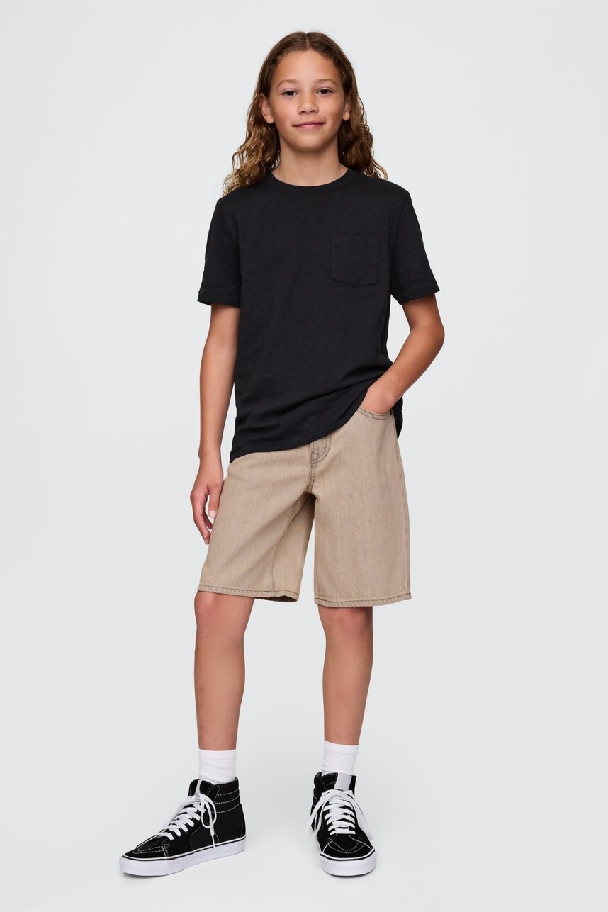 Short De Jean 90S Loose Niño Black Sand