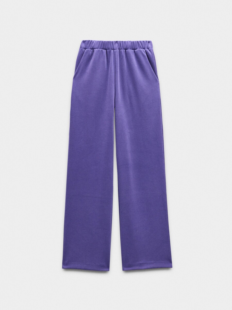 Pantalón Con Cintura Elástica Tacto Suave violeta