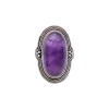 Anillo Oval-Plata 925-Piedra amatista imperial-AN3283 conpiedra