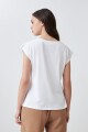 Blusa frente broderie blanco