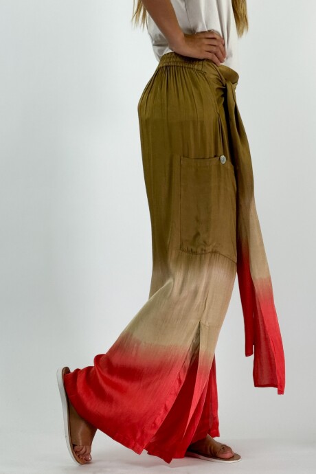 PANTALON ESPINO Oliva Y Champagne