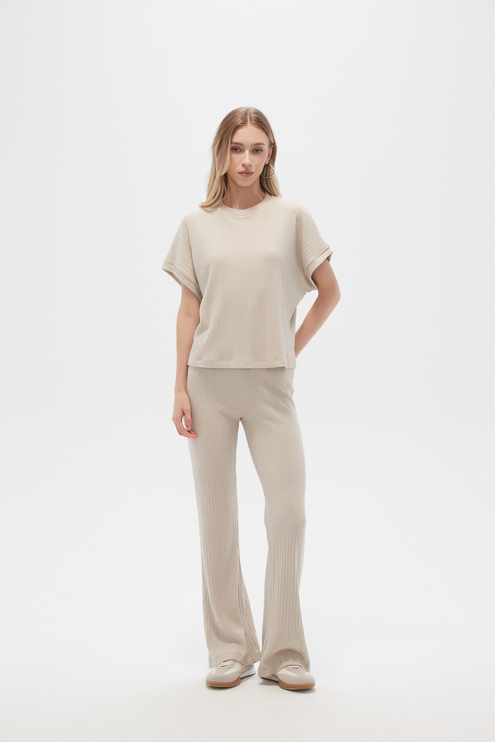 Pantalon Rana Beige Claro