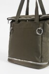 Mochila shopper con bolsillo removible verde