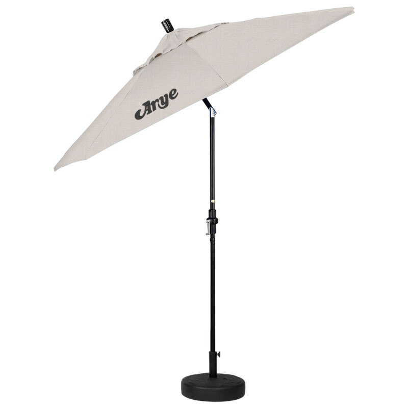 Sombrilla de jardín Arye 2.7m con Base y Manivela Beige