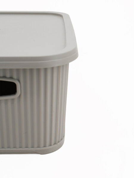 CAJA ORGANIZADORA CON TAPA BEIGE