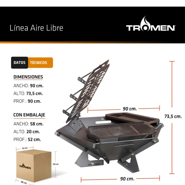 Parrilla Fogon Tromen Novencento 32255 PARRILLA FOGON TROMEN NOVENCENTO 32255