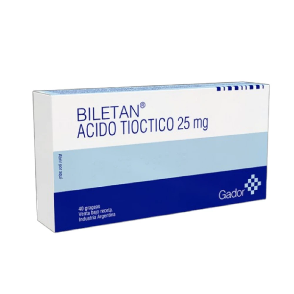 BILETAN 25 MG CJ X 40 GRAGEAS