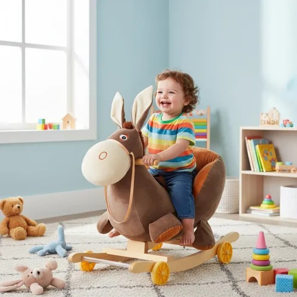 Balancin Mecedor buggy 2 en 1 animales burro