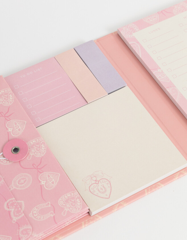 Librería Sets Estampados Set De Notas Autoadhesivas Con Planner Semanal - Combinacion Multicolor