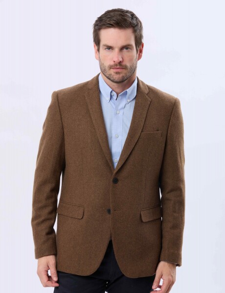 SACO SPORT DE LANA Tostado