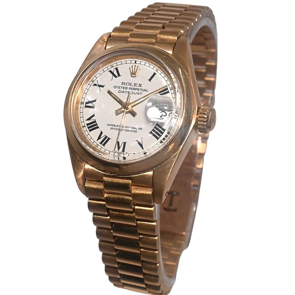 Rolex oro 18k Datejust Modelo 6916 con calendario, 26 mm. 