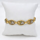 Pulsera Oro 18K Con Diamantes Y Esmeraldas Pulsera Oro 18K Con Diamantes Y Esmeraldas
