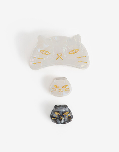 Broches Sets Animales Set De Broches Acrílico - Combinacion Bicolor