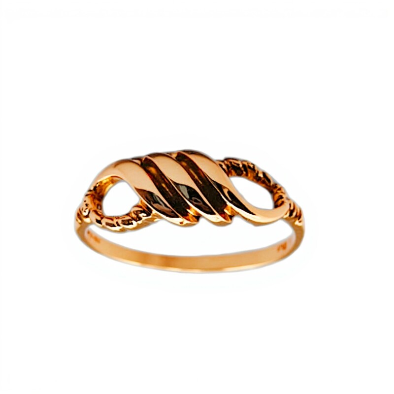 Anillo Croissant-Oro bajo-Sin Piedra-AN8180 sinpiedra