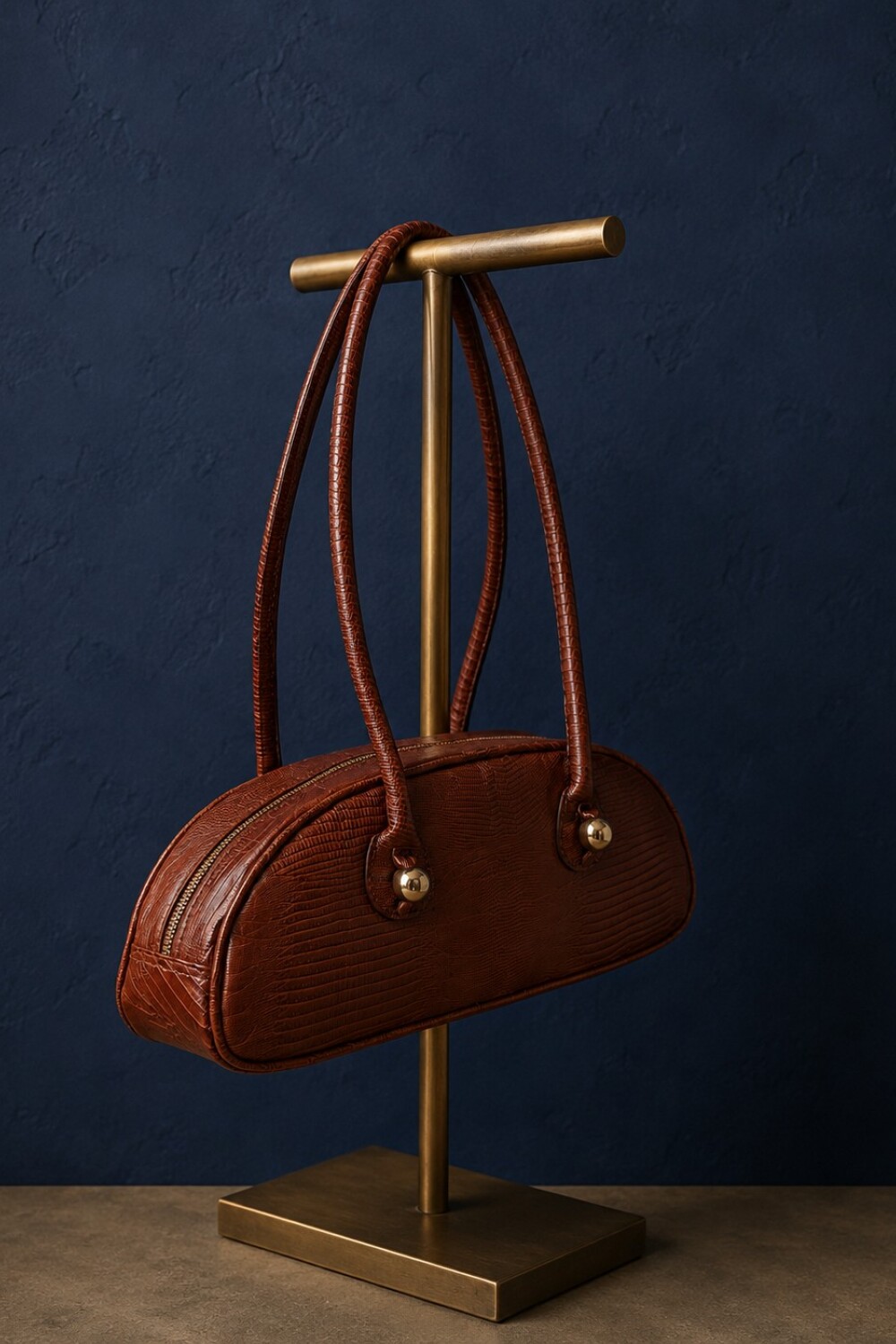 Baguette Bag Crocco Caramel