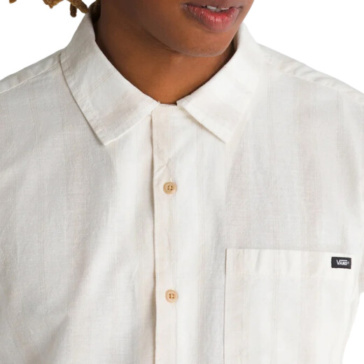 Camisa Vans Carnell Ss Woven - Blanco Camisa Vans Carnell Ss Woven - Blanco