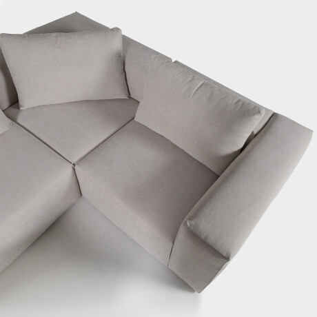 Rinconera Modular Trend (5 módulos) - Tela Microfibra FX5-341 (Arena)