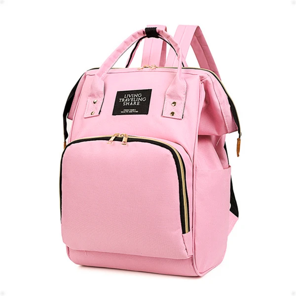 Bolso Mochila de Pañales Rosa