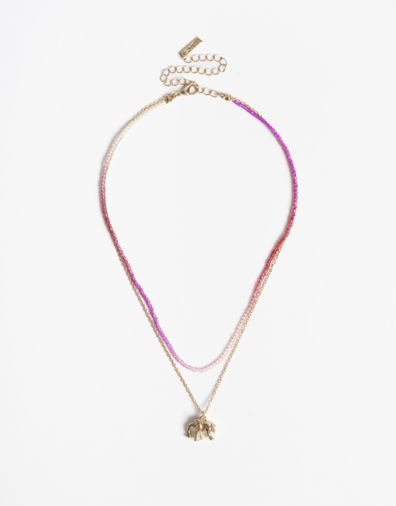 Collares Cortos Lucky charm Collar Corto Elefante Lucky - Combinacion Multicolor