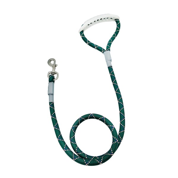 Correa Perro 110Cm Reforzada Cuerda Ergonomica Hasta 60 Kg Variante Color Verde
