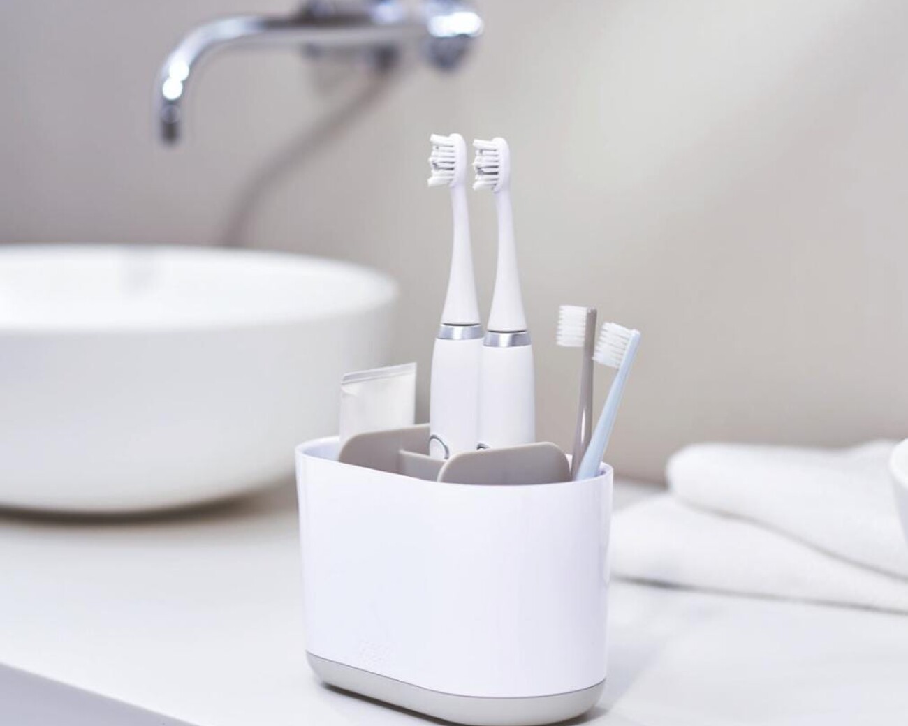 Portacepillos grande – color blanco Portacepillos grande – color blanco