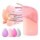 Set Maquillaje 10 Brochas Pinceles con Estuche + Esponjas Rosa