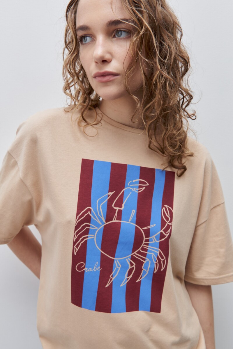 REMERA CRABY Beige