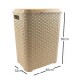 Cesto para ropa 45 lts MARRON CLARO