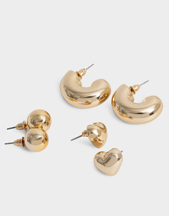 Aros Sets Chunky Edition Set De Aros Chunky Edition - Dorado