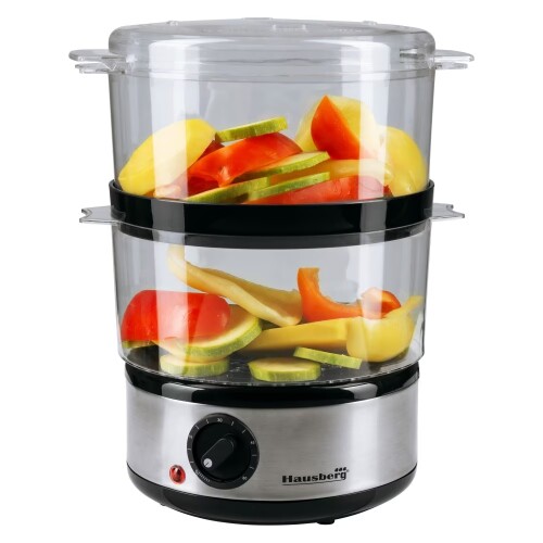 Vaporera 2 Bandejas Hausberg HB-1350 Vaporera 2 Bandejas Hausberg HB-1350