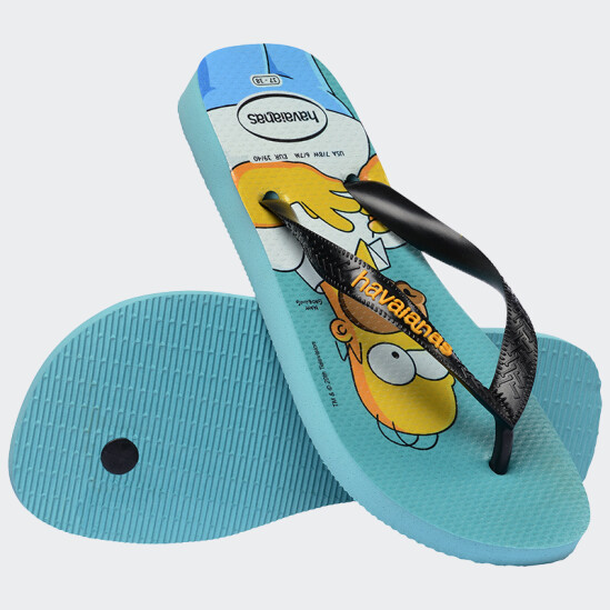 Ojotas Havaianas Simpsons Azul