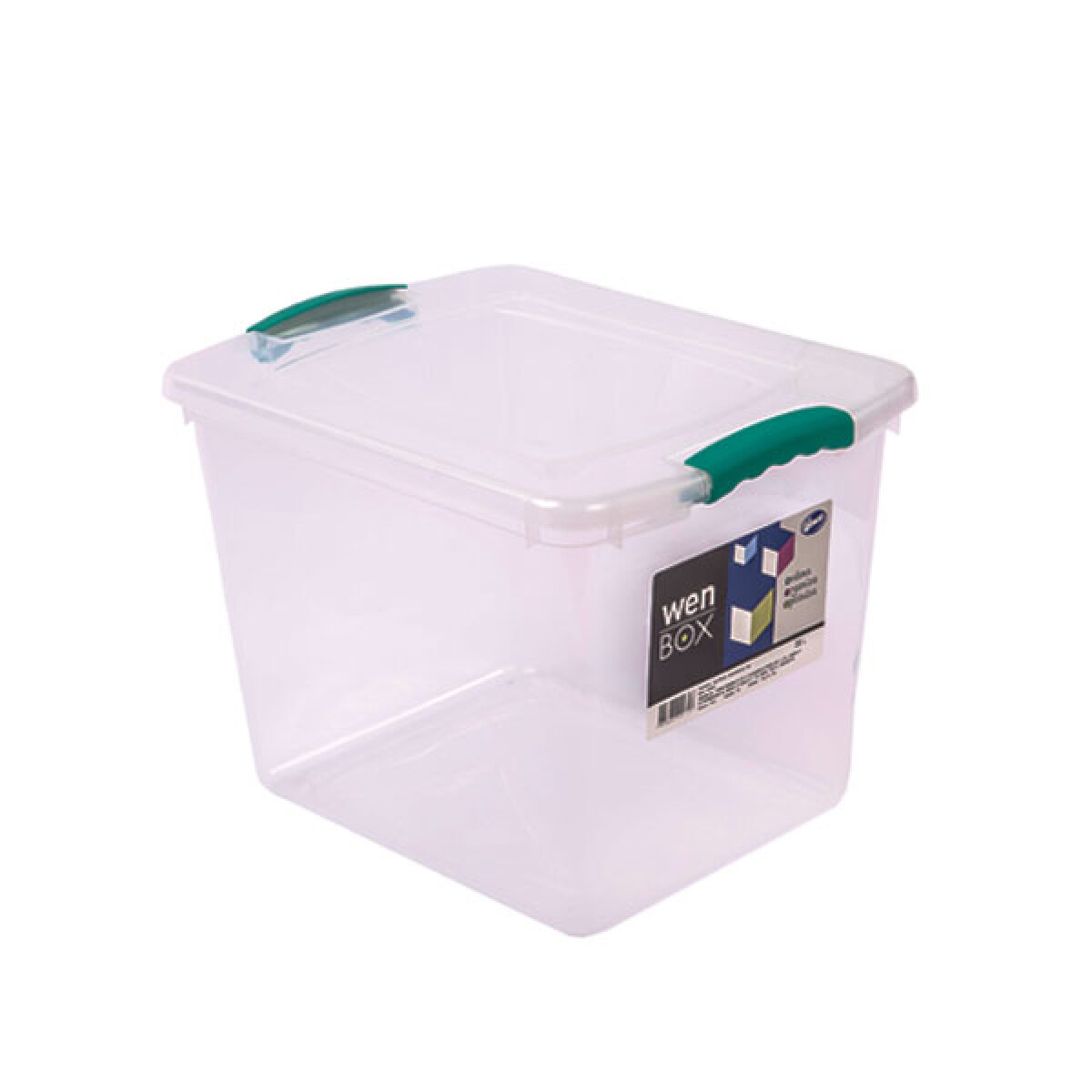 CAJA PLASTICA WENBOX 28 LTS. TRANSPARENTE 42X32X31 CM 