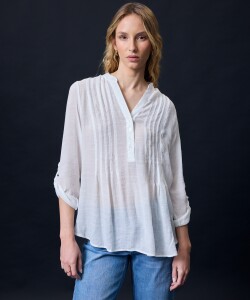 Blusa Botones BLANCO