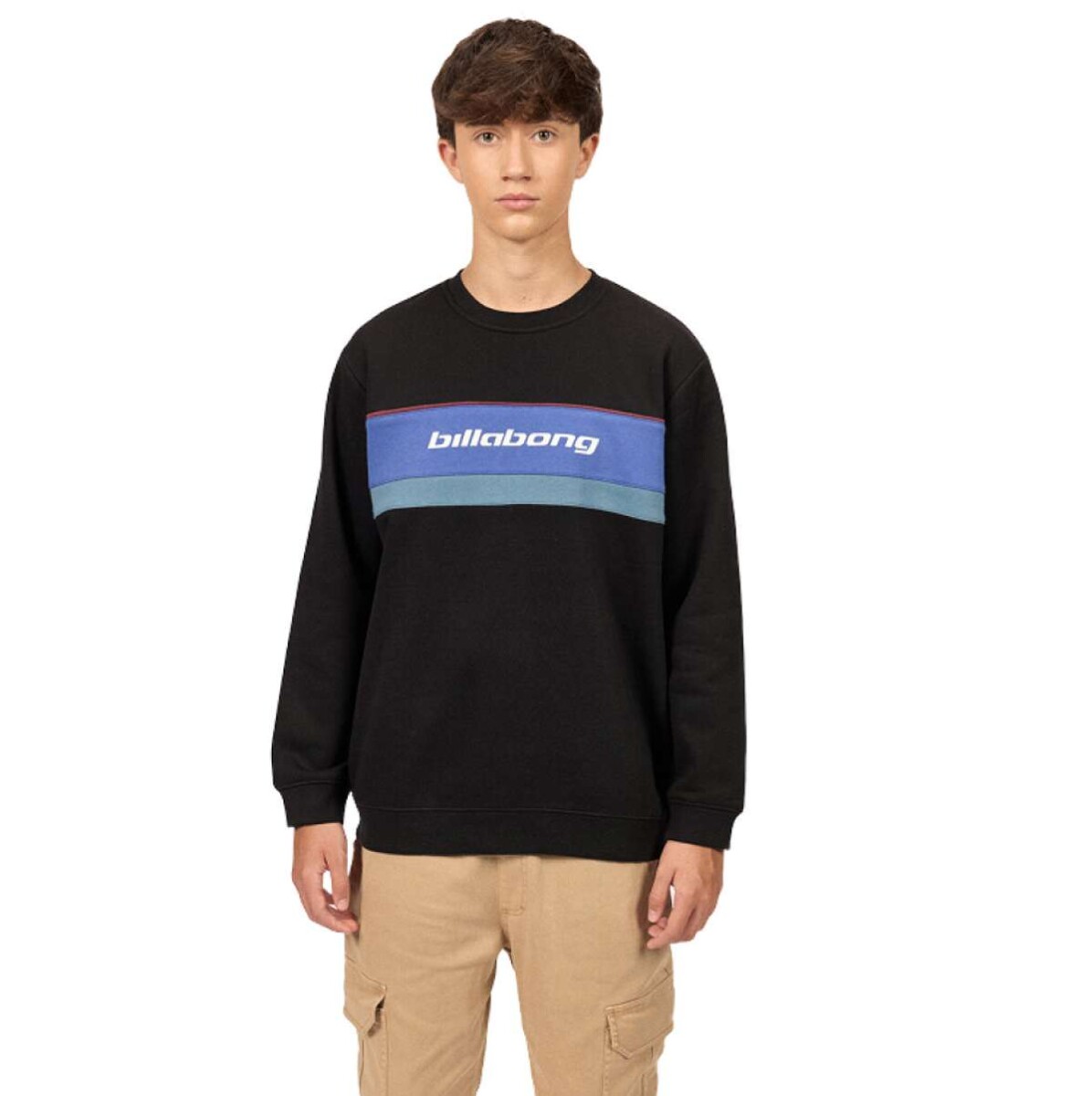 Buzo Billabong Grid Crew Niño - Negro 