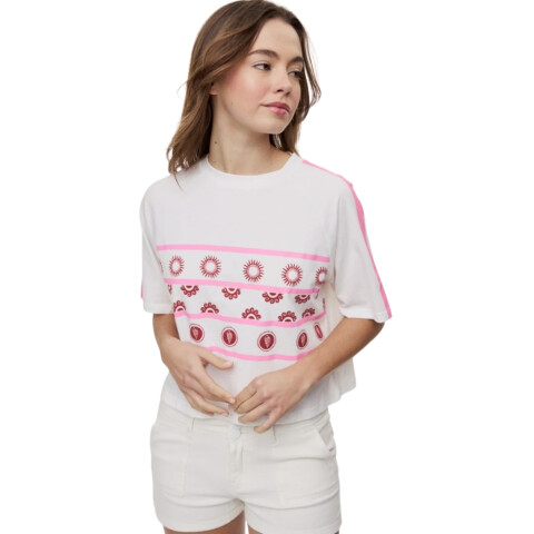 REMERA FELICITATS XXS-L BLANCO