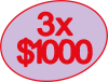 PROMO 3x$1000