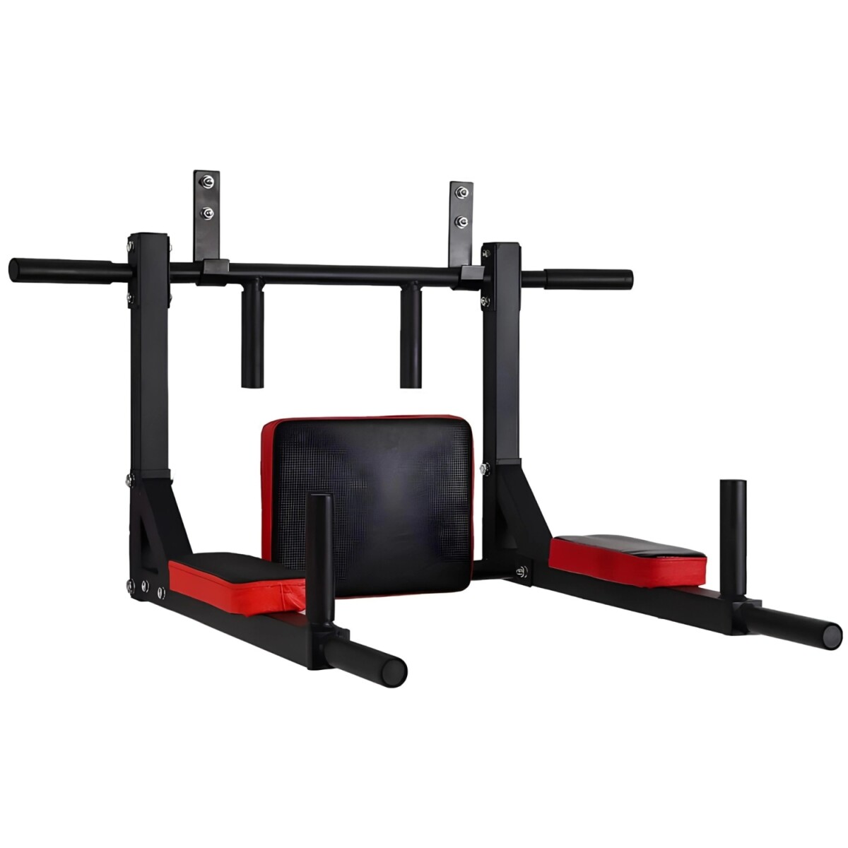 Barra Multifunción Dominadas, Paralelas, Boxeo - Negro 