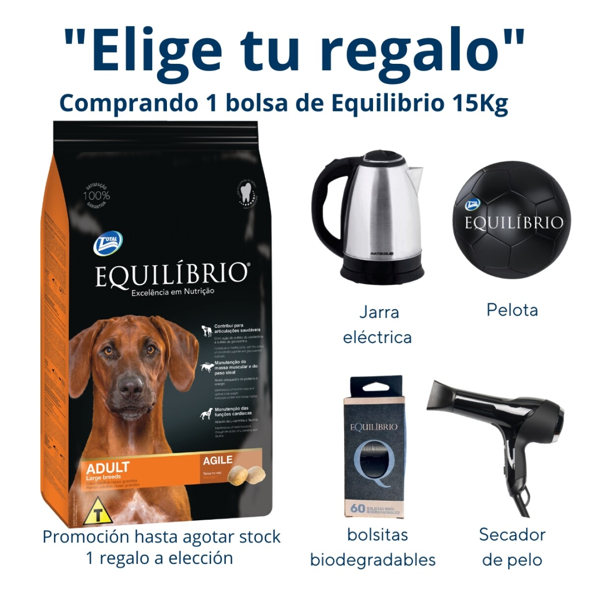 Equilibrio Perro Adulto Raza Grandes 15kg 